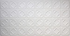 White 207 2'x4' faux tin ceiling tile