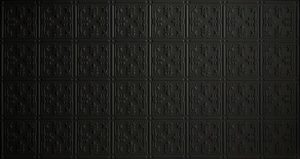 matte black faux tin ceiling tile