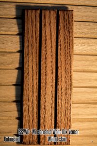 332 White Oak Wire Brushed Wood Tambour Veneer flexible wall panel 4x8 feet